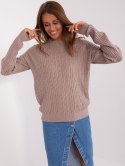 Sweter AT-SW-2338.14P ciemny bezowy