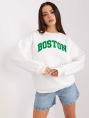 Bluza Boston ecru dresowa bez kaptura oversize