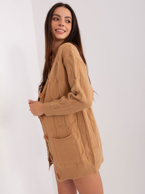 Sweter AT-SW-2241.36P camelowy