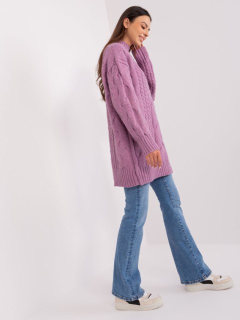 Sweter AT-SW-2367-1.35P fioletowy