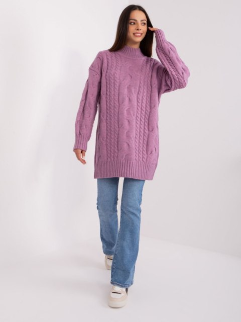 Sweter AT-SW-2367-1.35P fioletowy