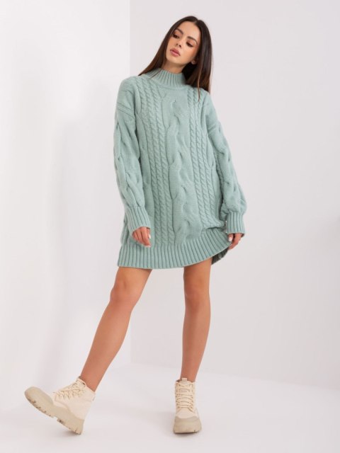 Sweter AT-SW-2367-1.35P mietowy