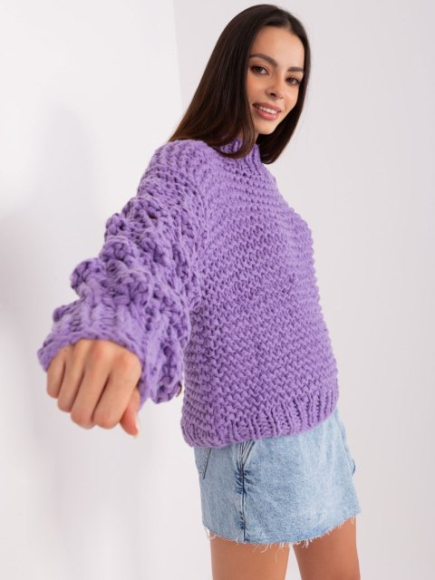 Sweter AT-SW-2382.97P fioletowy
