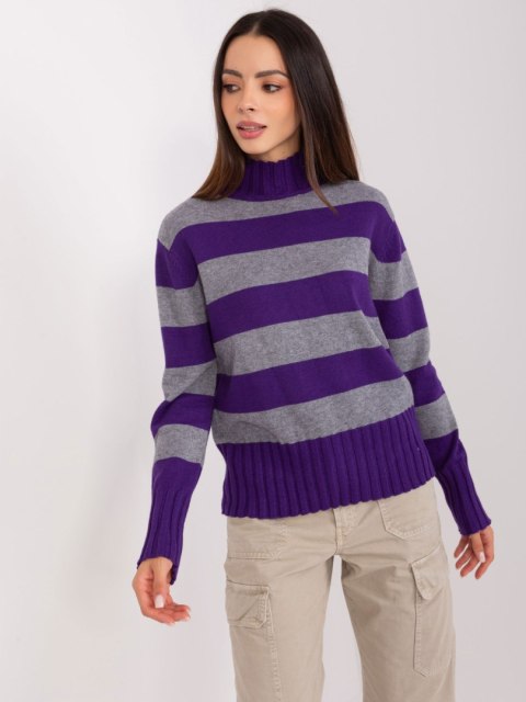 Sweter PM-SW-JK7453.06 fioletowy