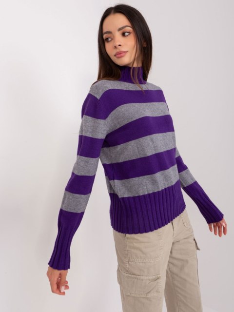 Sweter PM-SW-JK7453.06 fioletowy