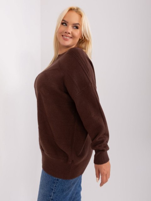 Sweter PM-SW-PM-3762.03P ciemny brązowy XL/XXL