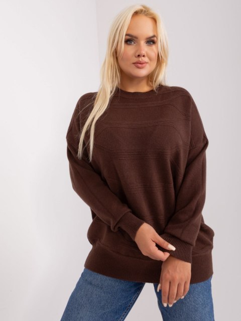 Sweter PM-SW-PM-3762.03P ciemny brązowy XL/XXL