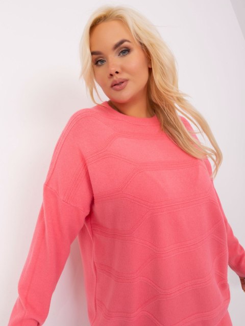 Sweter PM-SW-PM-3762.03P koralowy XL/XXL