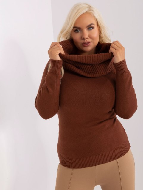 Sweter PM-SW-PM724.26P ciemny brązowy M/L