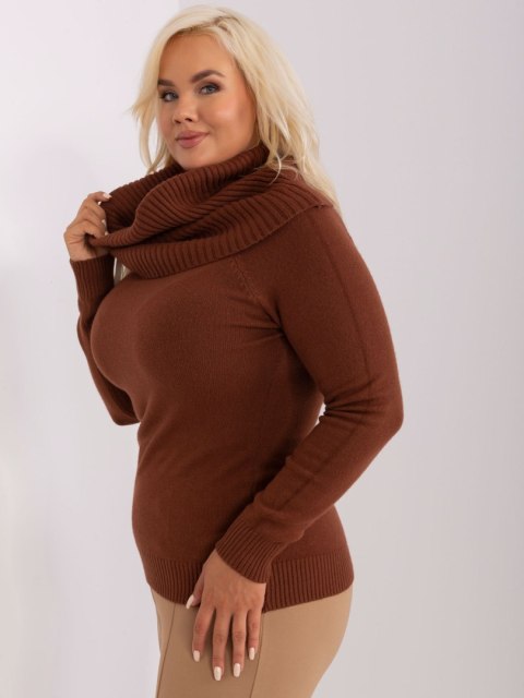 Sweter PM-SW-PM724.26P ciemny brązowy M/L