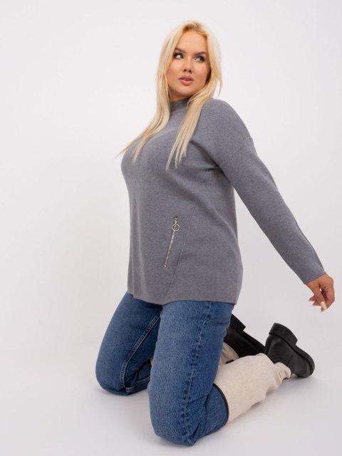 Sweter PM-SW-PM717.20 ciemny szary XXL/XXXL