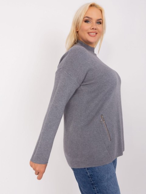 Sweter PM-SW-PM717.20 ciemny szary XXL/XXXL