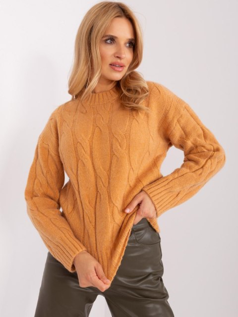 Sweter AT-SW-0146.10P camelowy