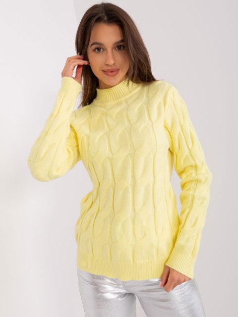 Sweter AT-SW-2235.00P jasny żółty