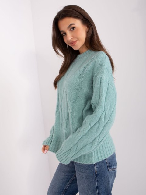 Sweter AT-SW-0146.10P mietowy