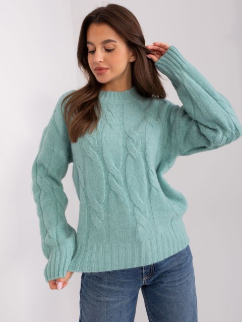 Sweter AT-SW-0146.10P mietowy