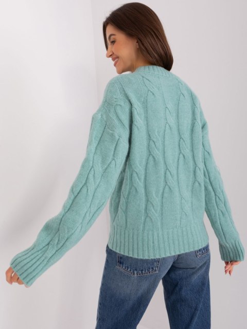 Sweter AT-SW-0146.10P mietowy