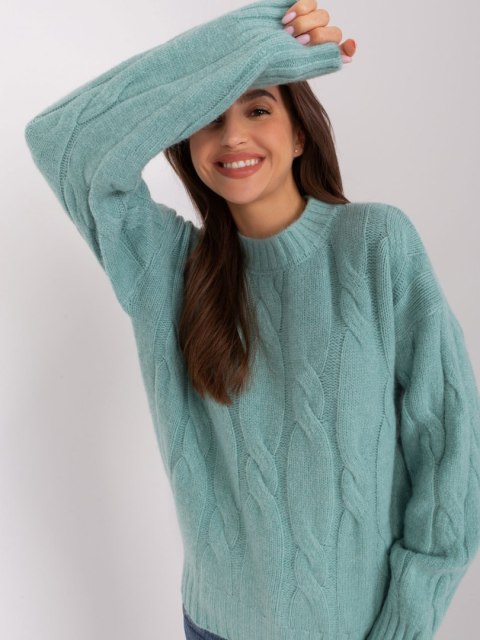 Sweter AT-SW-0146.10P mietowy