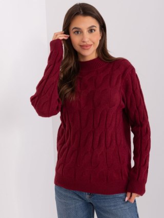 Sweter AT-SW-2235.00P bordowy