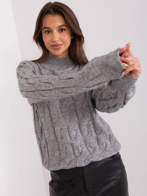 Sweter AT-SW-2235.00P ciemny szary