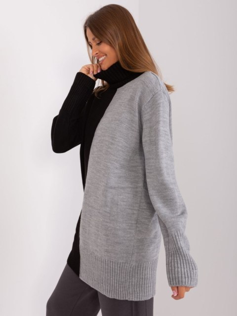 Sweter BA-SW-0234.65P szaro-czarny