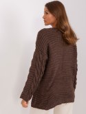 Sweter BA-SW-8047.92P ciemny brązowy