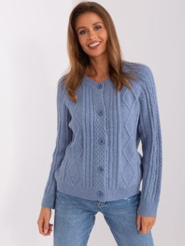 Sweter AT-SW-2346-2.99P szaro-niebieski