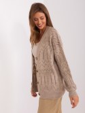 Sweter BA-SW-8022-1.80P ciemny bezowy