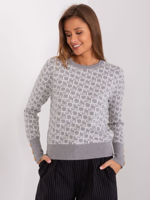 Sweter AT-SW-2342.46P szary