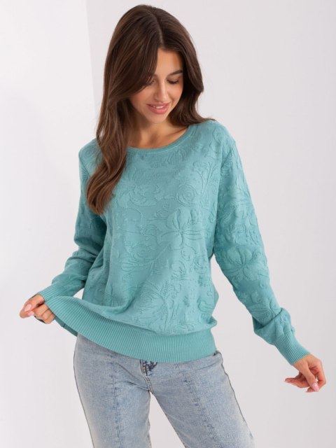 Sweter AT-SW-2231A.00P mietowy