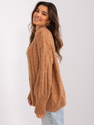 Sweter AT-SW-2363-2.11P camelowy