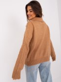 Sweter AT-SW-2349-2.27 camelowy