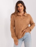 Sweter AT-SW-2349-2.27 camelowy