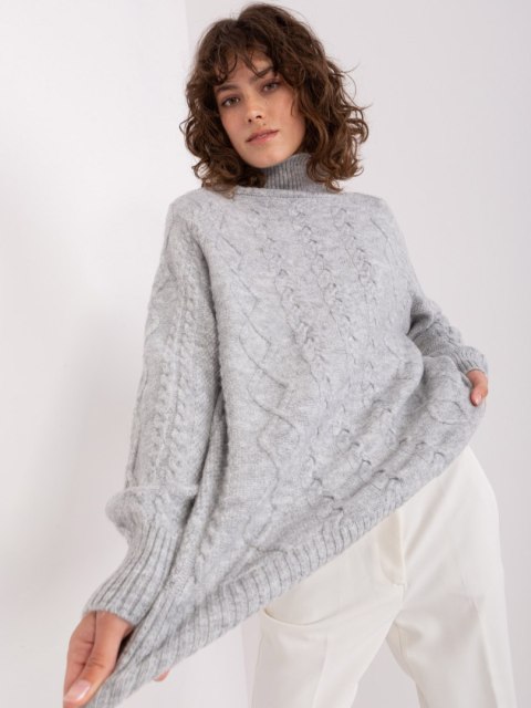 Sweter AT-SW-2355-2.19P szary