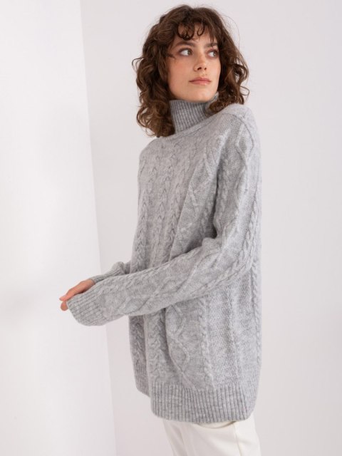 Sweter AT-SW-2355-2.19P szary