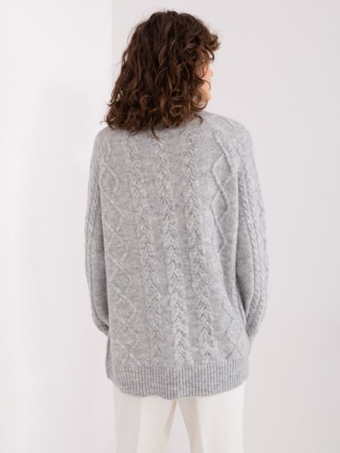 Sweter AT-SW-2355-2.19P szary