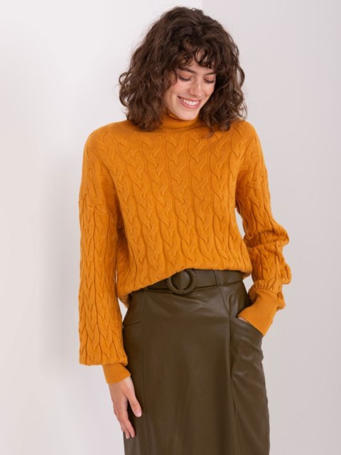 Sweter AT-SW-2348.93 ciemny żółty