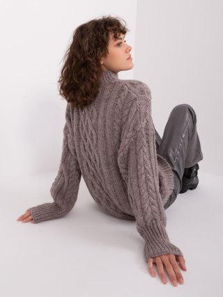 Sweter AT-SW-2363-2.30 ciemny szary