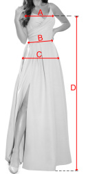 483-1 DIANE satynowa długa suknia z rozcięciem na nogę - ZIELEŃ BUTELKOWA - XL