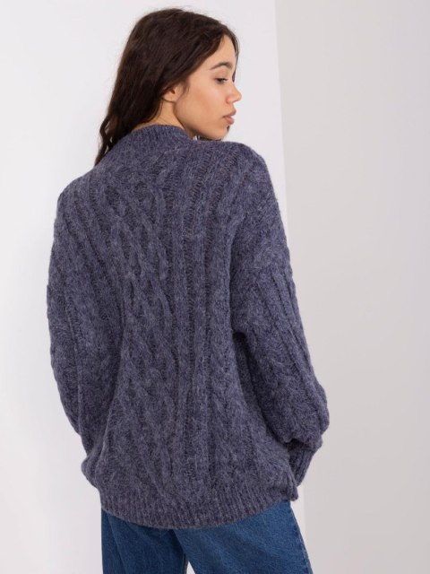 Sweter AT-SW-2363-2.11P granatowy