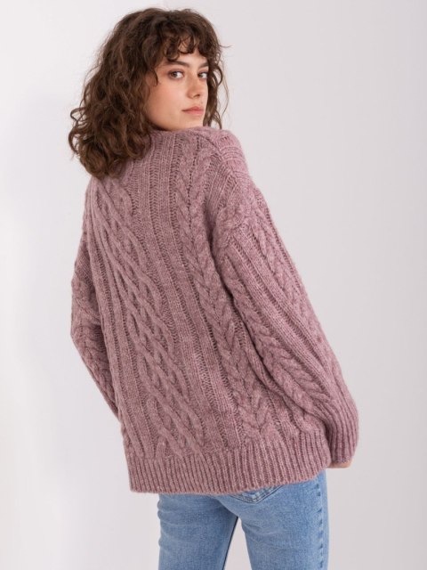 Sweter AT-SW-2363-2.30 fioletowy