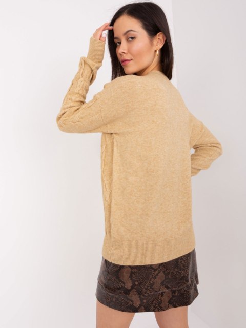 Sweter AT-SW-2340.22 camelowy