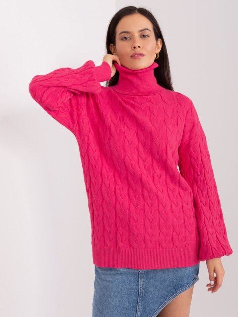 Sweter AT-SW-2348.93 fuksjowy