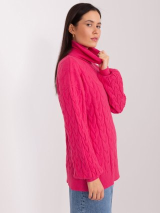 Sweter AT-SW-2348.93 fuksjowy