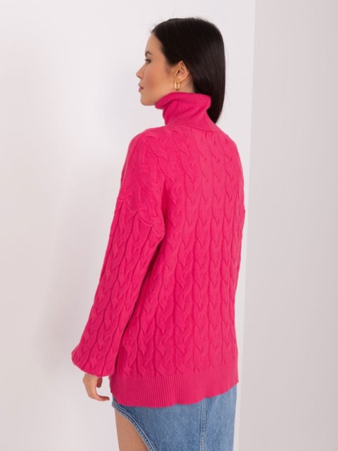 Sweter AT-SW-2348.93 fuksjowy