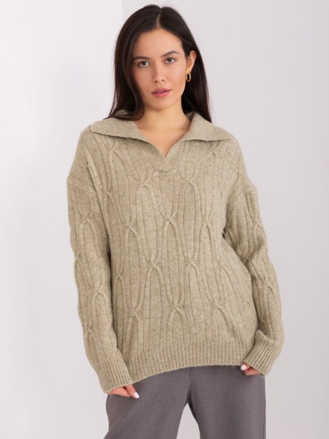 Sweter AT-SW-2349-2.27 khaki