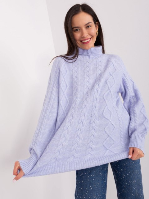 Sweter AT-SW-2355-2.12P jasny fioletowy