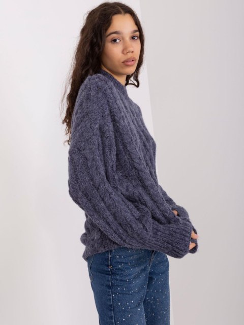 Sweter AT-SW-2363-2.11P granatowy