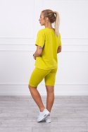 Komplet sportowy  koszulka+legginsy kiwi