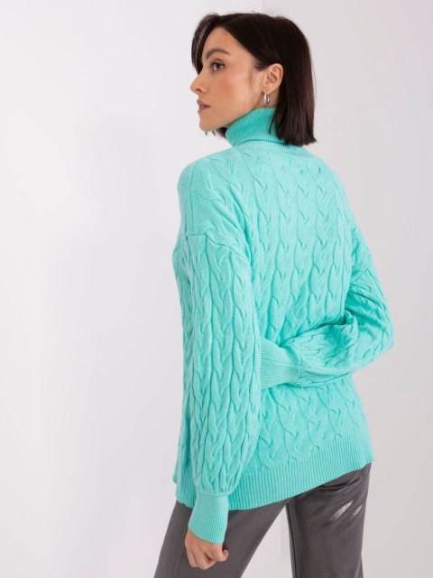 Sweter AT-SW-2348.88 mietowy